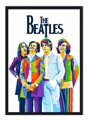 Cuadro Enmarcado - Póster De Los Beatles