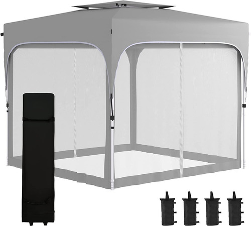 Carpa Desayunador Plegable Portatil Outsunny Camping 10x10ft