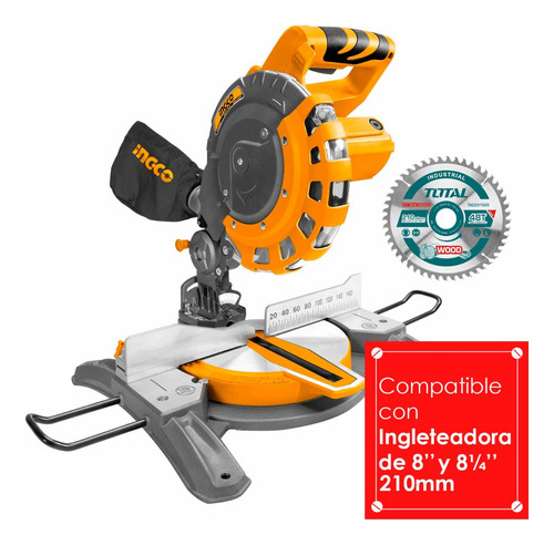 Disco Corte 8¼' Madera Total 48 Dientes Ingletadora