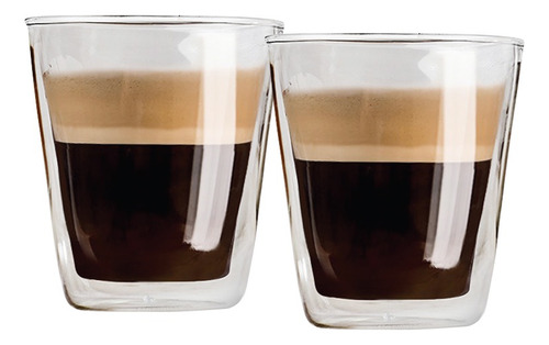 Set X 2 Vaso Doble Pared Borosilicato 85 Ml Varenna