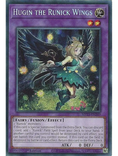 Hugin The Runick Wings - Prismatic Secret Rare Mp23