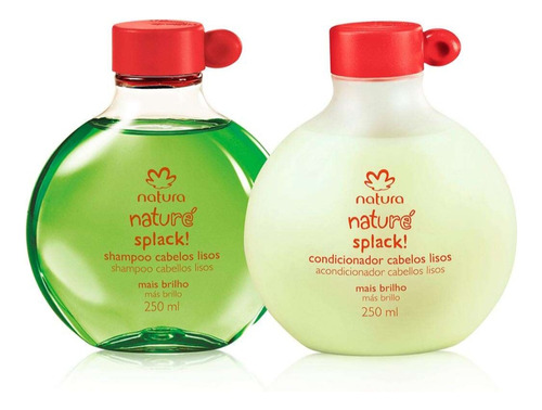 Shampoo + Acond. Niños +3 Nature Splack Lisos Kit X 2 Natura