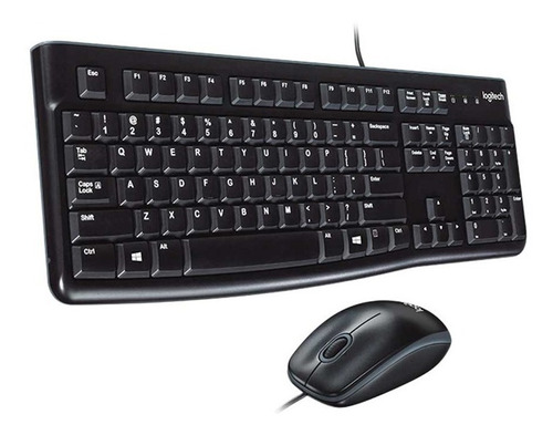 Combo Teclado + Mouse Logitech Mk120 Negro 