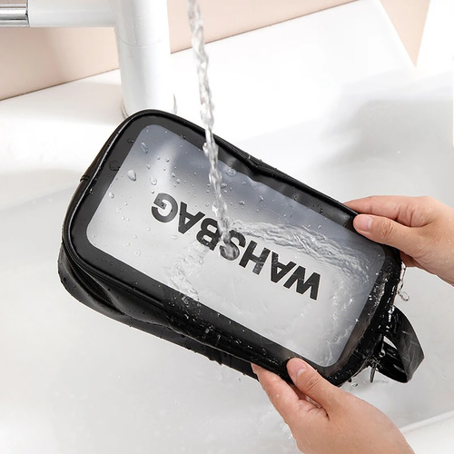 Necessaire Bolsa Viagem Prova D'água Transparente 2 Litros