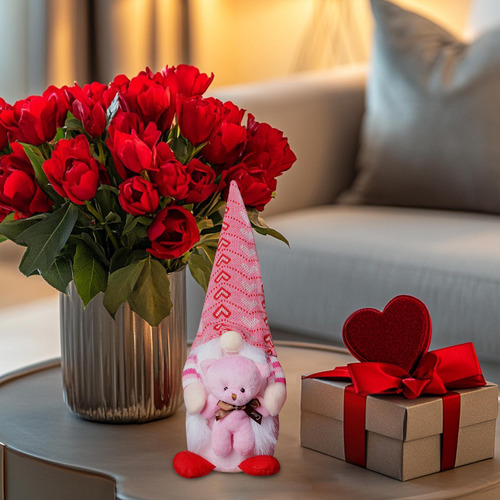 Decoración De Gnomos De San Valentín Gnomos De Felpa Para El