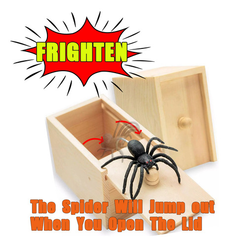 Caja De Juguetes April Fool's Spider: Divertido Regalo De Br