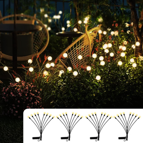 Anyfeel Luces Solares De Jardin, Luces De Luciernaga Oscilan