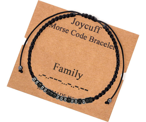 Regalos Para La Familia Pulseras De Código Morse Para Mujere