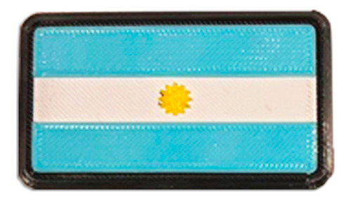 Parches Bandera Argentina Pvc, Tactica, Crossfit Con Velcro