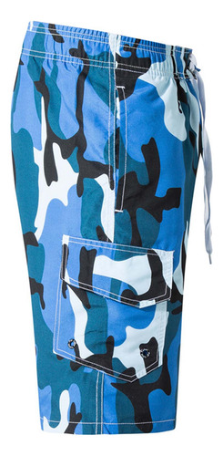 Pantalones Cortos Para Hombre, Cintura Elástica, Beam Beach