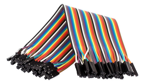 Cables Jumpers Dupont 20cm Pack X40 Unidades Para Protoboard