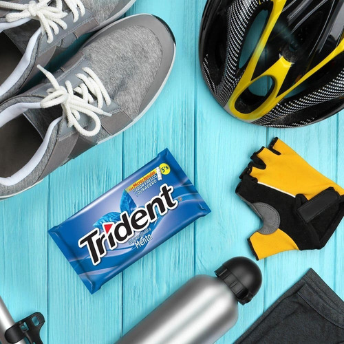 Imagen 3 de 4 de Trident® Chicle Sin Azucar Pack Sabor Menta 18 Unidades