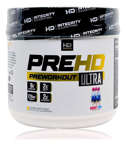 Preentreno Pre Hd Ultra Rocket Pop 30 Serv Hd Muscle