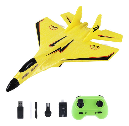 Aviones Rc Fácil De Controlar Planeador Rc De 2 Amarillo