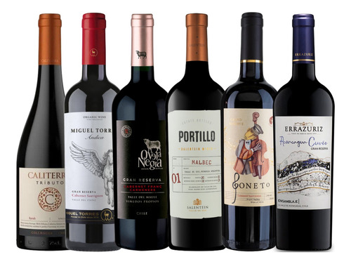 Pack 6x Vinos Gran Reserva Tintos Mix