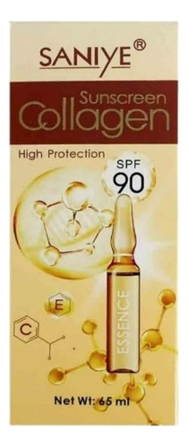 Bloqueador Protector Solar Spf90 Con Collageno Saniye R1208