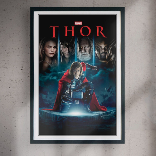 Cuadro 60x40 Peliculas - Thor - Poster Movie Marvel 