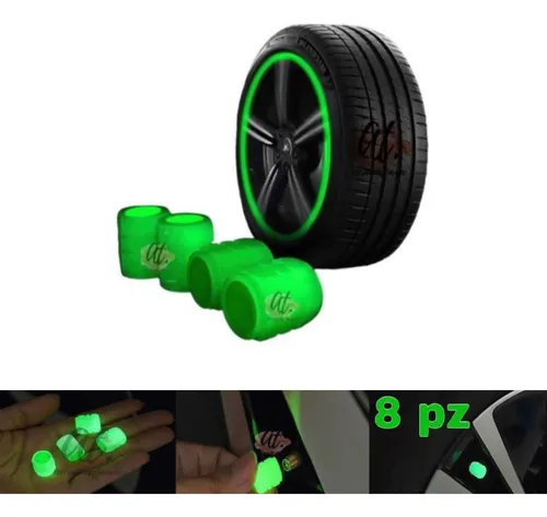 comprar Tapones De Válvula De Llanta Luminosos Fluorescentes 8pz