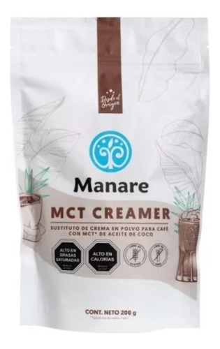 Crema Para Cafe Keto 200g - Keto Creamer Mct - Manare