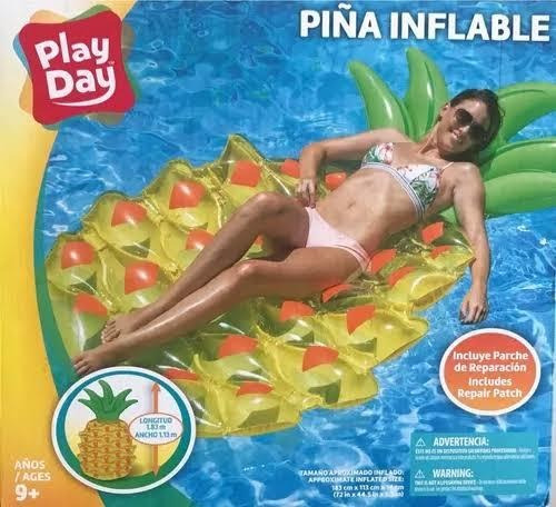 Piña Inflable Para Alberca. 1.82 Cm De Altura. Play Day