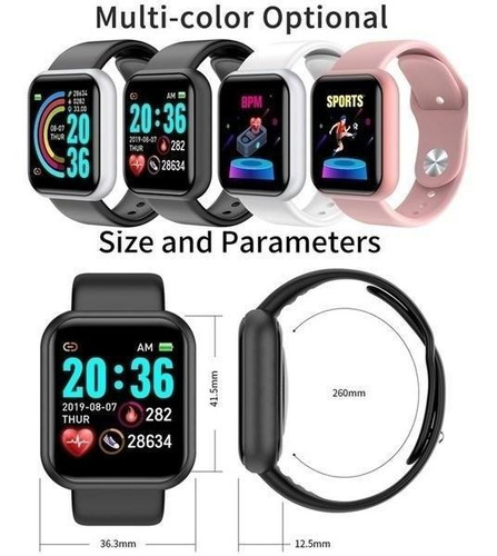 Pantalla A Color Ip67 Impermeable Deporte Reloj Inteligente
