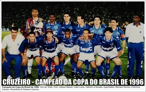 Pôster Do Cruzeiro - Campeão Copa Do Brasil De 1996 - R$ 24,90 em ...