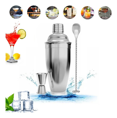 333 Kit3 Cocktail Agitación De Bebidas Frías De Acero