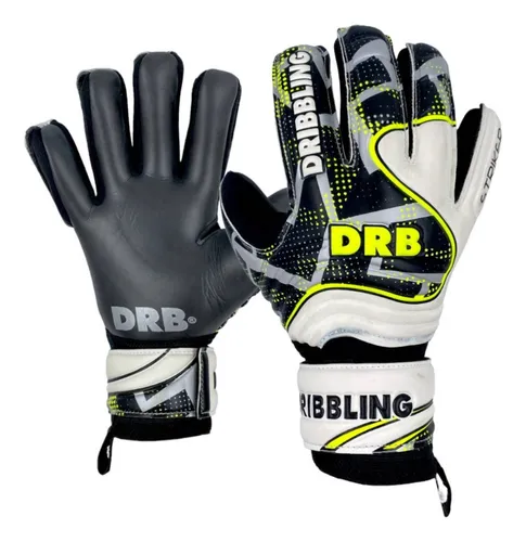 Guantes de Cuero para Pesas con Muñequera Marca DRB Negro - GymPro