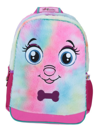 Mochila Grande Rosa Chenson Happy Girl Adha Porta Tablet 