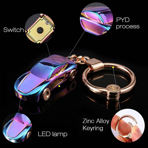 Llavero Linterna Creativo Para Coche Con 2 Modos De Luz