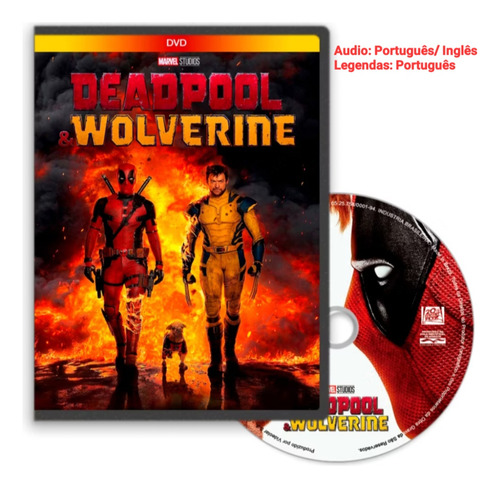 Dvd Deadpool & Wolverine (2024) Audio: Português / Inglês