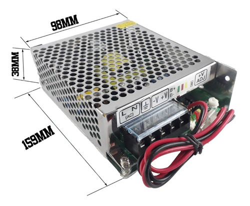 Imagen 3 de 9 de Fuente Alimentación Ups 12v 10a 120w Switching Metálica