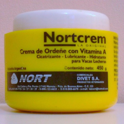 Oferta Crema De Ordeñe Nort Con Vitamina A 450 Grs