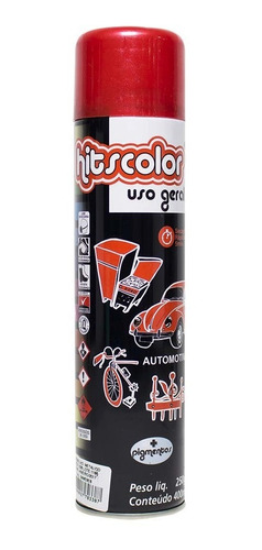 Tinta Spray Uso Geral Automotivo 400ml - Vermelho Metálico