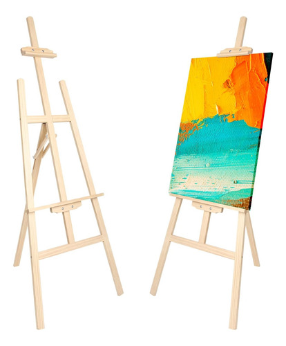 Atril Caballete Pintura Soporte Para Pintar 175cm Ajustable