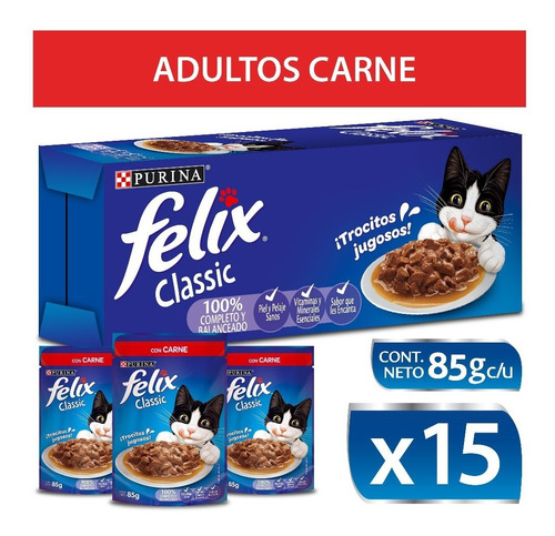 Pack Felix® Classic Carne 85g