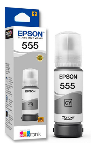 Tinta Epson 555 Gris L8160/8180 T555520