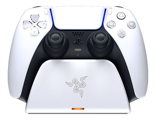 Imagen 5 de 8 de Cargador Gamer Razer Ps5 Quick Charge Control Usb Blanco