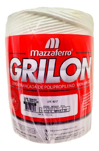 Cuerda Trenzada Grilon 2mm 1 Kg Polipropileno 500m