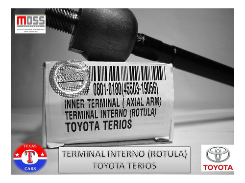 Terminal Interno (rotula) Toyota Terios