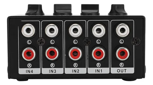 Mezclador Estéreo Pasivo De Línea De 4 Canales Mini Portátil