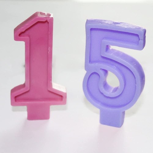 X-haibei Numeros Vela Candy Molde De Silicona Para Tarta De
