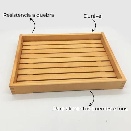 Tábua Migalheira Bambu Para Cortar Pão Bolo Bandeja P/ Café