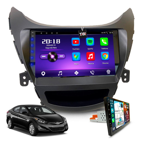 Central Multimídia Elantra 2011 À 2016 Carplay Sem Fio Gps Cor Hyundai Elantra 2013