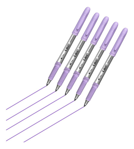 5 Plumon Marcador Permanente Tipo Sharpie Morado Violeta