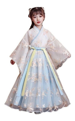 Vestido Antiguo De Estilo Chino De Hadas Hanfu Para Niñas