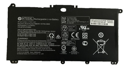 Ht03xl L11119-855 Batería Nueva Original Hp Pavilion Pc14