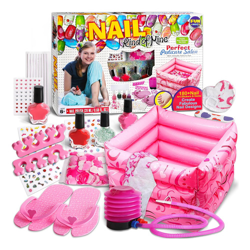 Funkidz - Kit De Spa De Pies Para Niñas, Kit De Pedicura Par