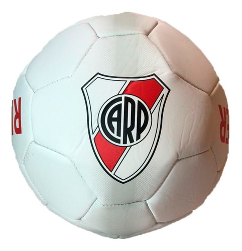 Pelota Futbol Pvc River Plate N3 Blanco-rojo Ras