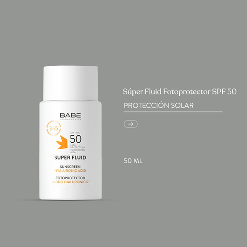 Protector Solar Babé Super Fluid Invisible Spf 50 - 50ml